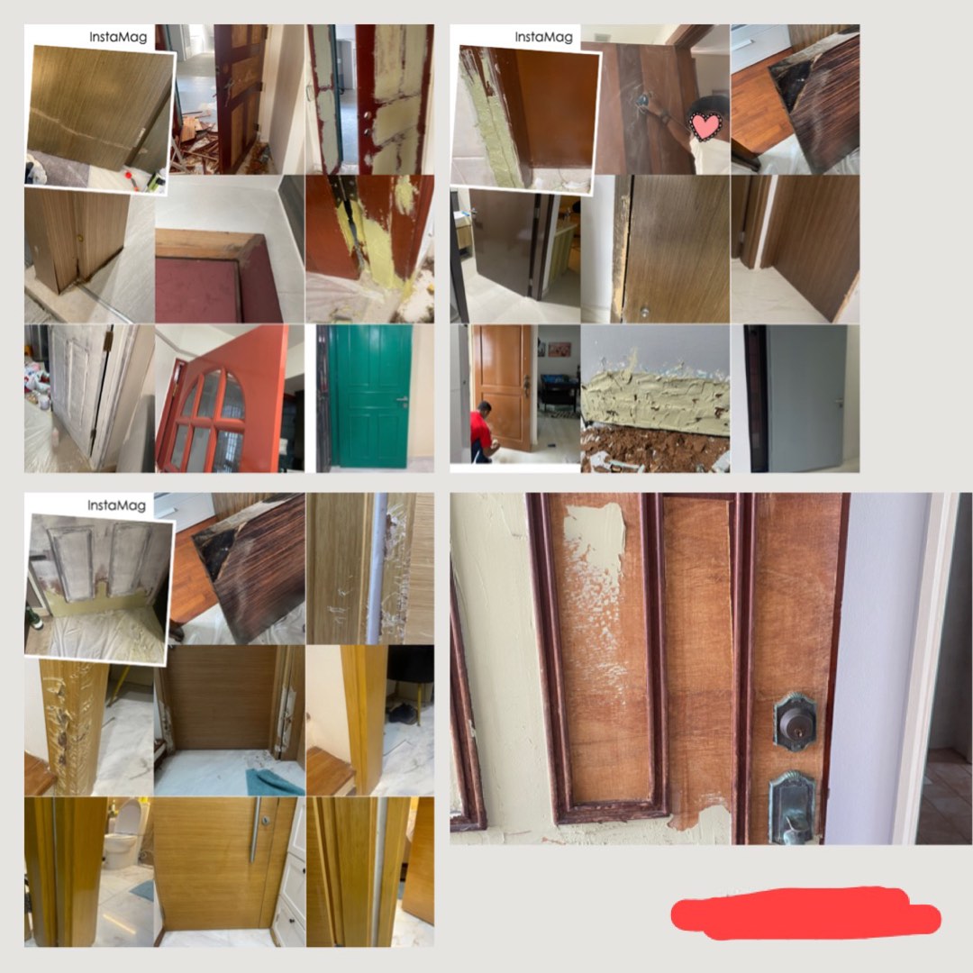 Door Frame Repair Lock Change Varnish Painting Home Services Repairs Handyman And Drilling On Carou