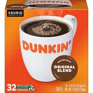 Dunkin' Coffee, Original Blend Medium Roast Coffee, 32 K-Cup Pods
