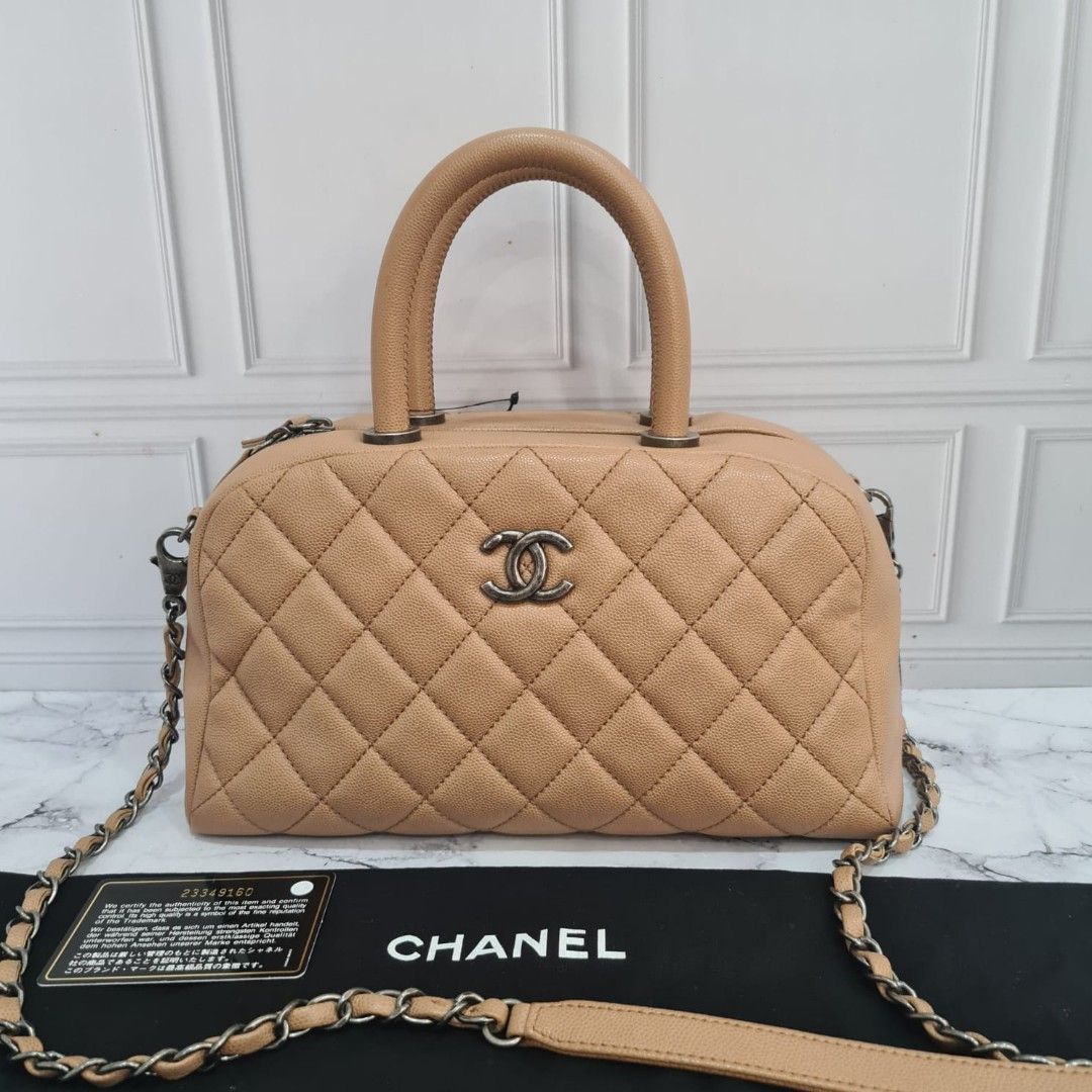 Chanel bowling bag 2017 on sale
