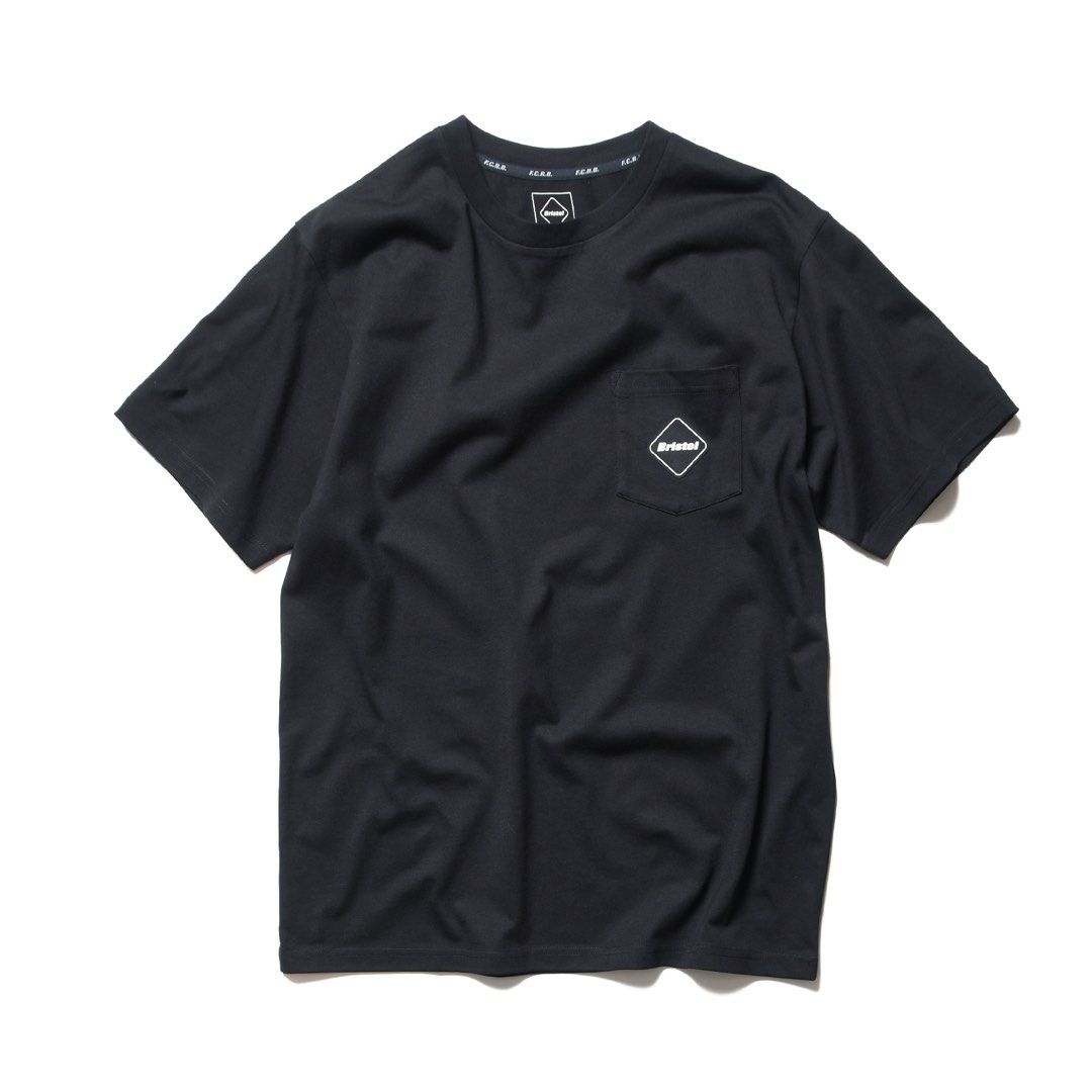 FCRB Soph F.C.Real Bristol VERTICAL LOGO EMBLEM POCKET TEE, 男裝