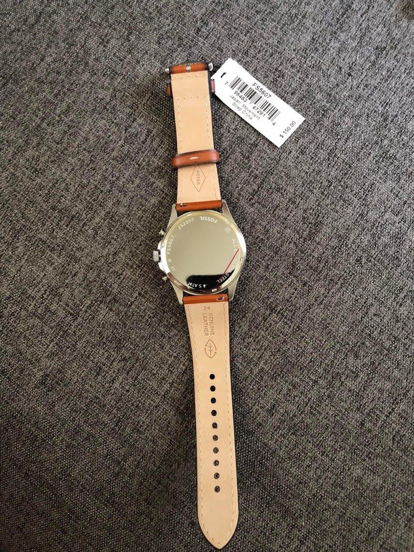 Forrester chronograph store luggage leather strap