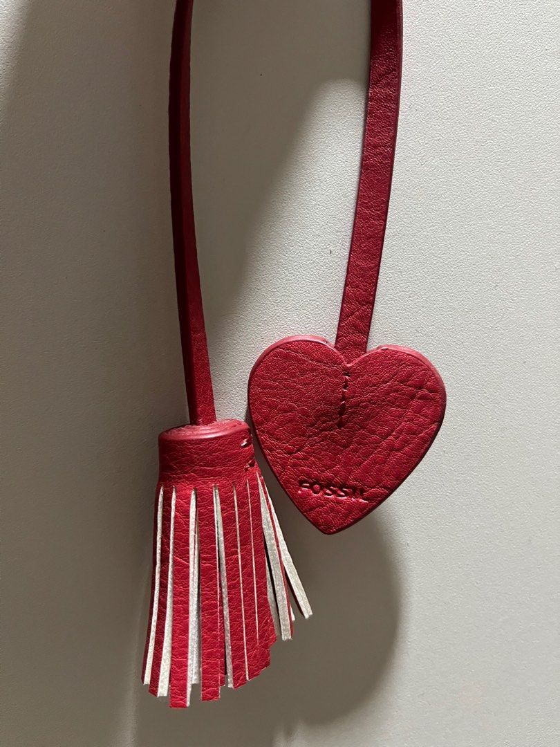 Fossil tassel bag charm Hobbies Toys Stationery Craft