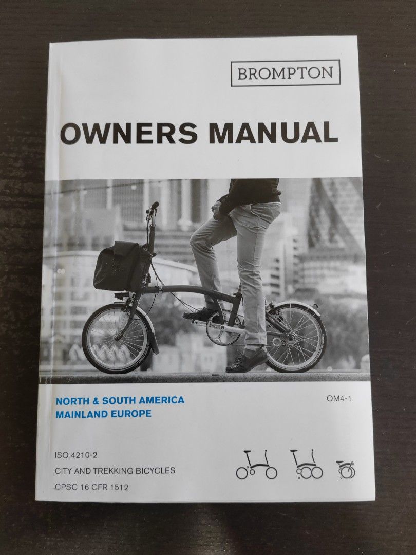 Free Brompton manual, Hobbies & Toys, Books & Magazines, Travel