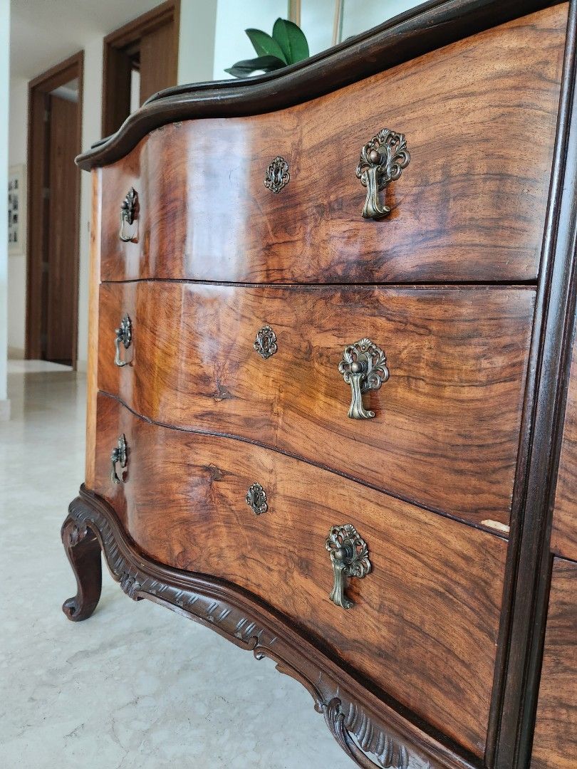 French antique dresser, Furniture & Home Living, Furniture, Shelves, & Racks on Carousell