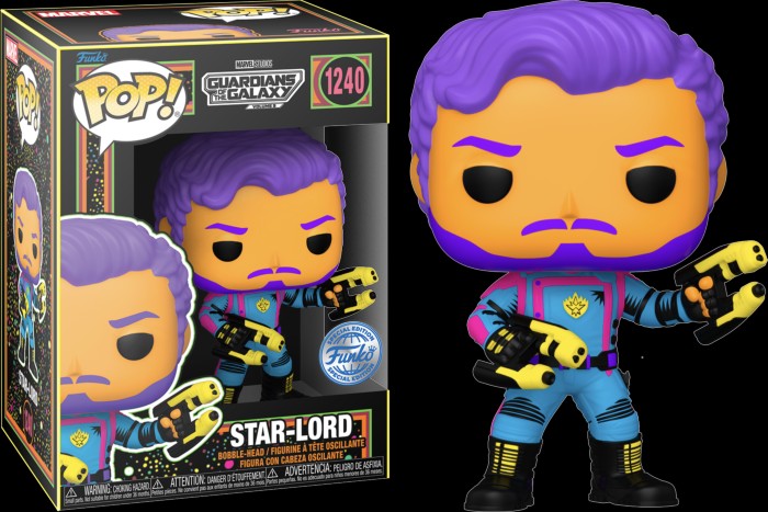 Funko Pop! Star-Lord #1240 Black Light Guardians Of The Galaxy 3!! ￼IN  HAND!!
