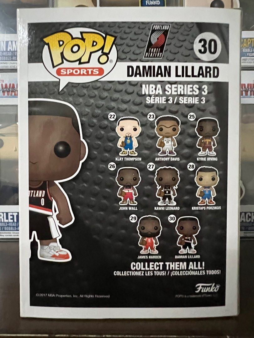 Funko Pop NBA Damian Lillard (vaulted) (Category: Designer & Blind Box Toys) located in San Juan City. Submitted by kmdriven34 (Listing ID 1226492666, Image 3). Description: 9 /10 Includes soft protector + NBA card Located at San Juan City, Pinaglabanan st. Delivery fee to be shouldered by the buyer Cash only. No trades..