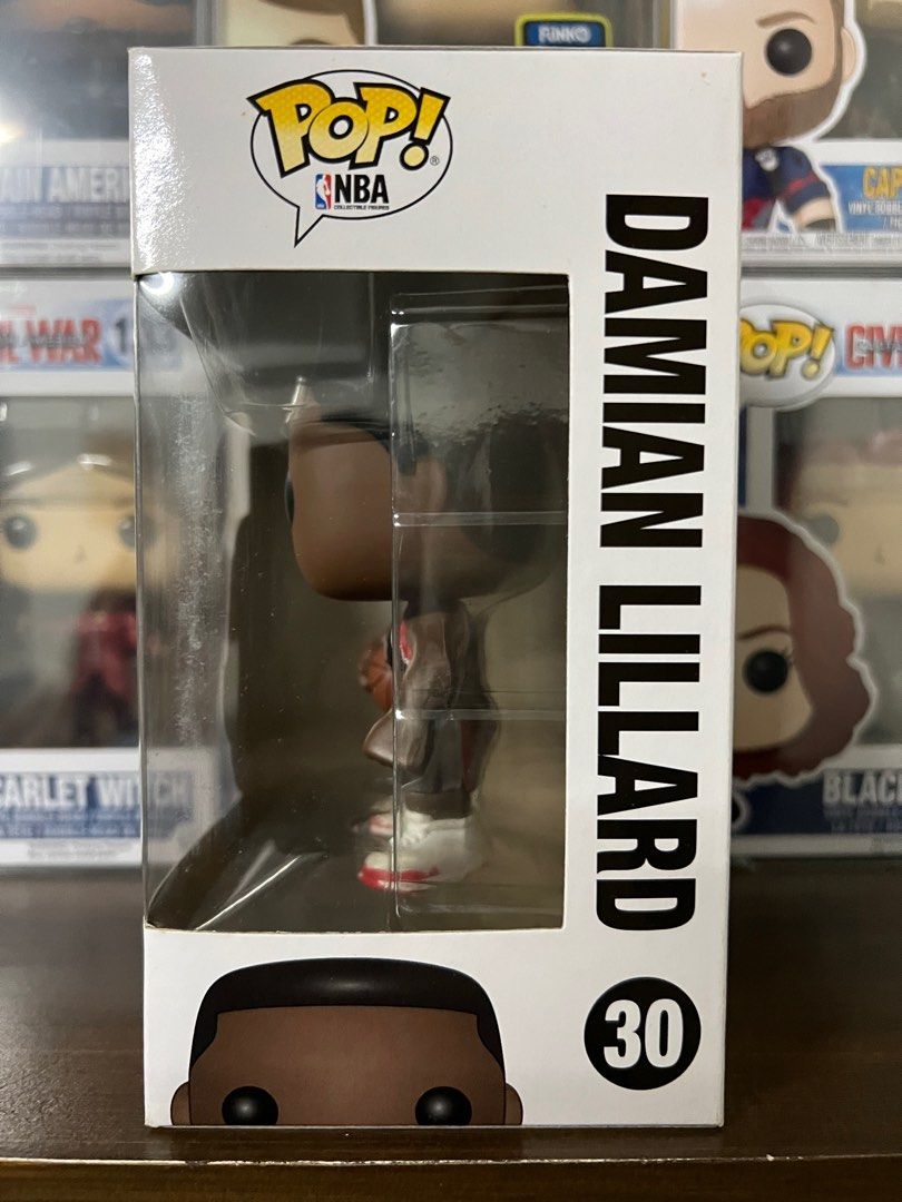 Funko Pop NBA Damian Lillard (vaulted) (Category: Designer & Blind Box Toys) located in San Juan City. Submitted by kmdriven34 (Listing ID 1226492666, Image 2). Description: 9 /10 Includes soft protector + NBA card Located at San Juan City, Pinaglabanan st. Delivery fee to be shouldered by the buyer Cash only. No trades..