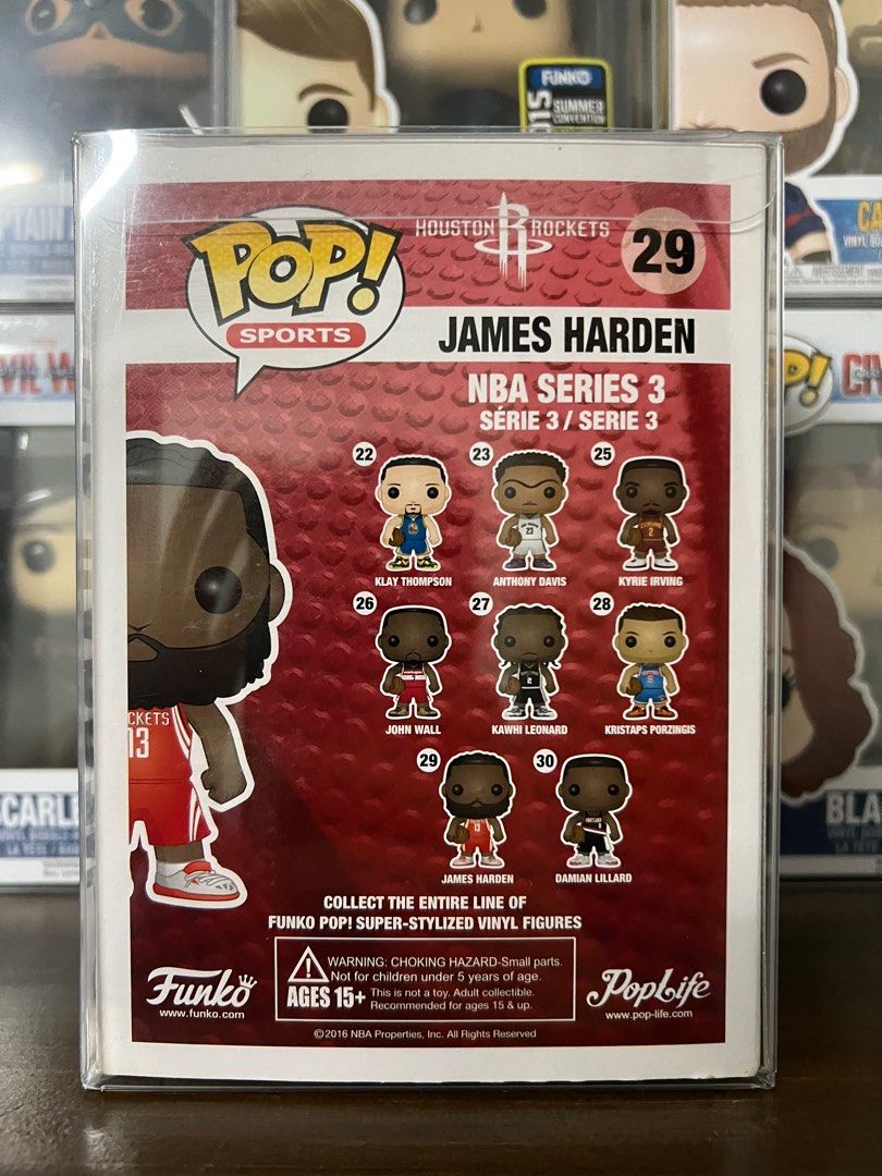Funko Pop NBA James Harden (Category: Designer & Blind Box Toys) located in San Juan City. Submitted by kmdriven34 (Listing ID 1226483205, Image 3). Description: 9-9.5/10 Includes soft protector Located at San Juan City Delivery fee to be shouldered by the buyer Cash only. No trades..