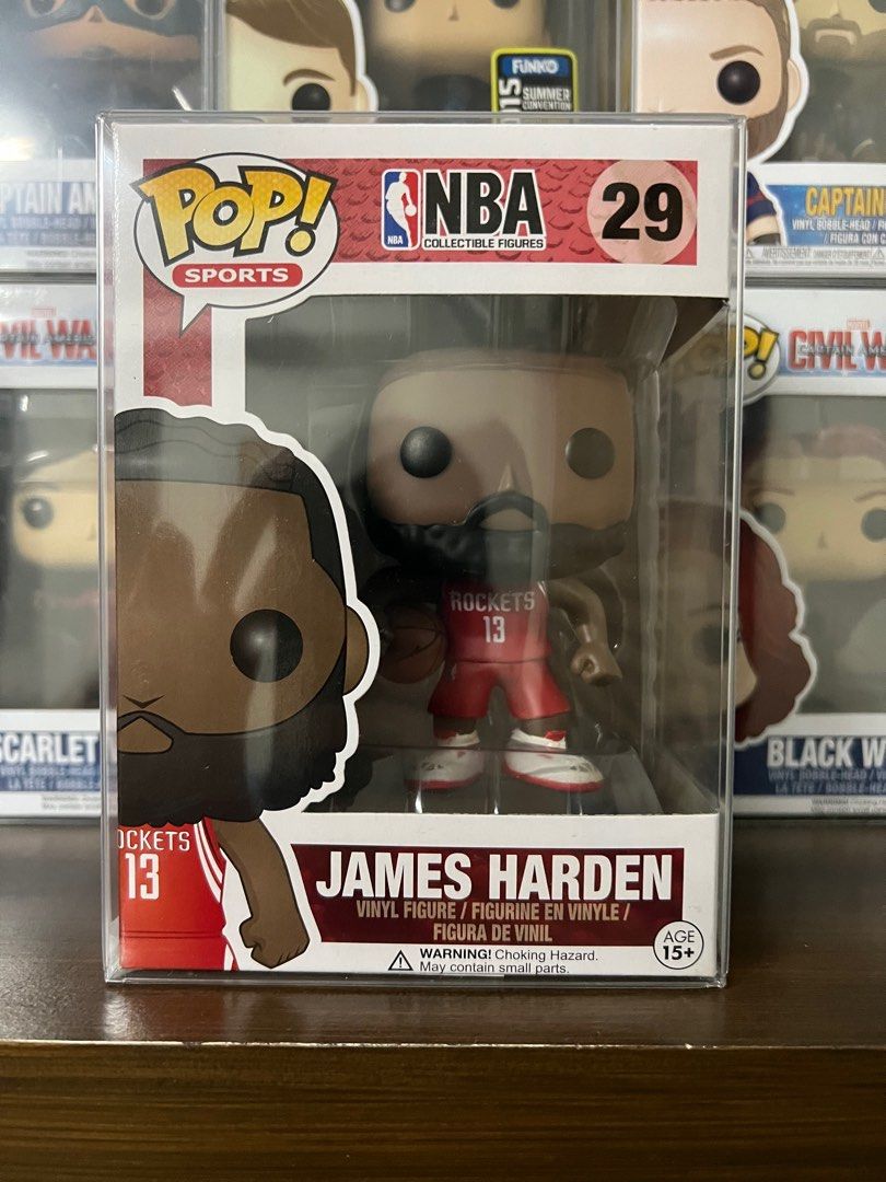 Funko Pop NBA James Harden (Category: Designer & Blind Box Toys) located in San Juan City. Submitted by kmdriven34 (Listing ID 1226483205, Image 1). Description: 9-9.5/10 Includes soft protector Located at San Juan City Delivery fee to be shouldered by the buyer Cash only. No trades..