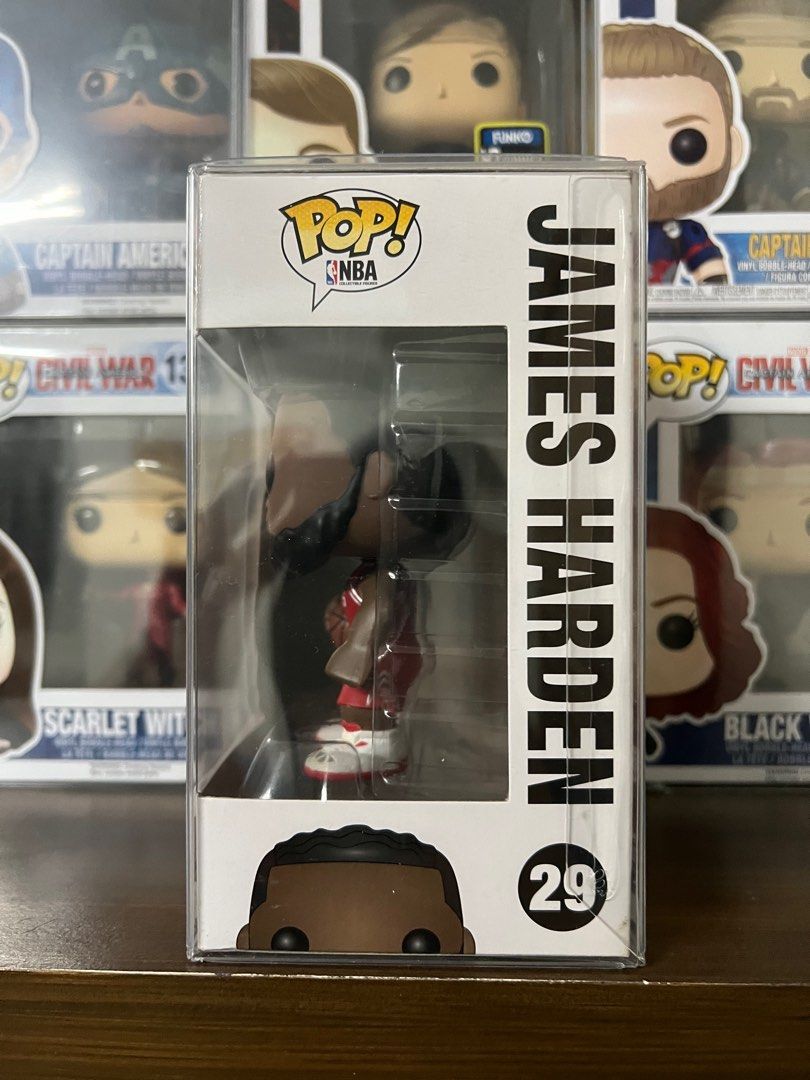 Funko Pop NBA James Harden (Category: Designer & Blind Box Toys) located in San Juan City. Submitted by kmdriven34 (Listing ID 1226483205, Image 2). Description: 9-9.5/10 Includes soft protector Located at San Juan City Delivery fee to be shouldered by the buyer Cash only. No trades..