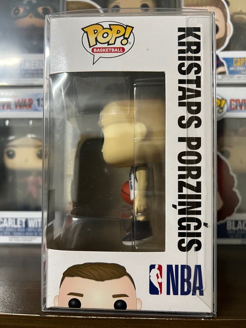 Funko Pop NBA Kristap Porzingis (Category: Designer & Blind Box Toys) located in San Juan City. Submitted by kmdriven34 (Listing ID 1226489177, Image 2). Description: 9-9.5/10 Includes soft protector Located at San Juan City Delivery fee to be shouldered by the buyer Cash only. No trades..
