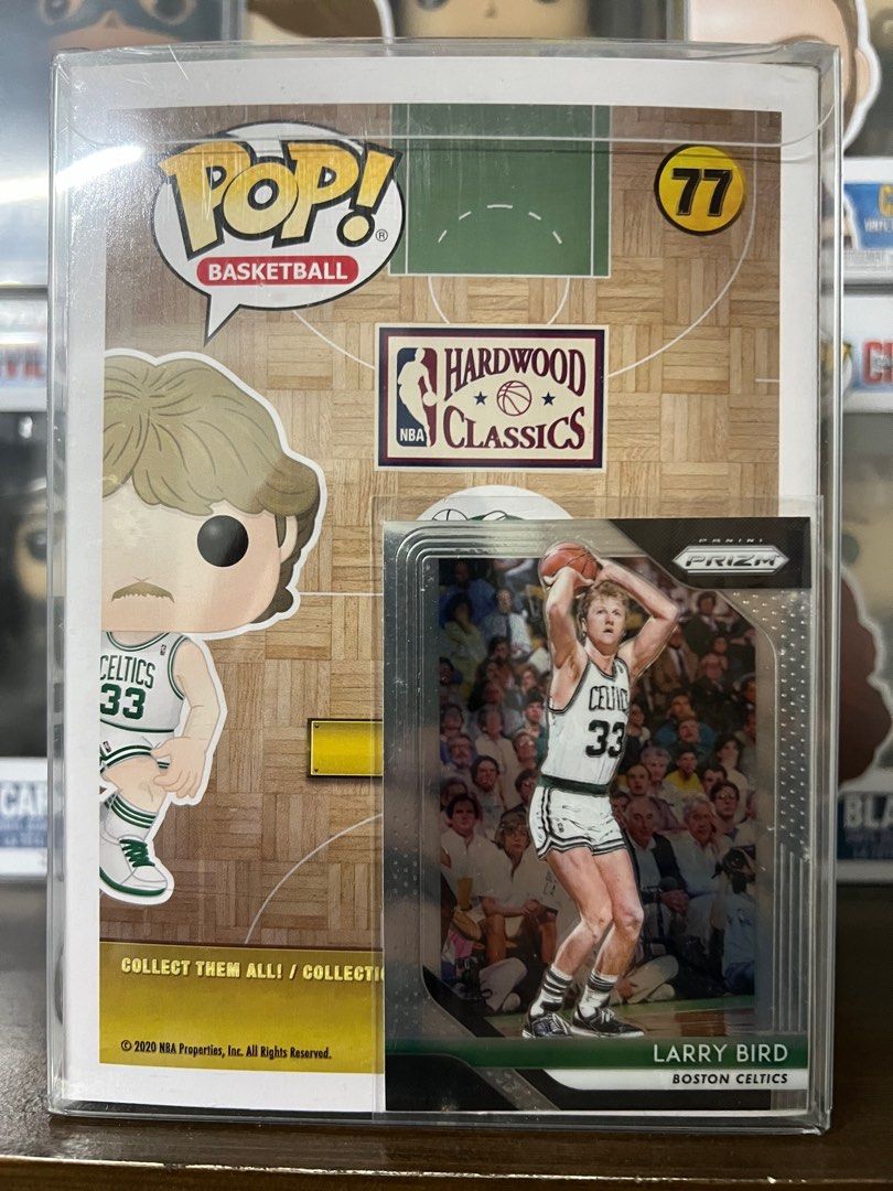 Funko Pop NBA Larry Bird 🍀 (Category: Designer & Blind Box Toys) located in San Juan City. Submitted by kmdriven34 (Listing ID 1226489483, Image 3). Description: 9-9.5/10 Includes soft protector + NBA Card Located at San Juan City, Pinaglabanan st. Delivery fee to be shouldered by the buyer Cash only. No trades..