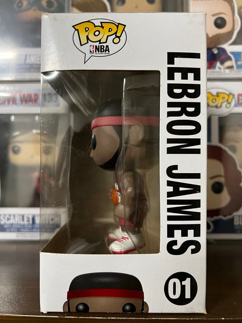 Funko Pop NBA Lebron James (vaulted) (Category: Designer & Blind Box Toys) located in San Juan City. Submitted by kmdriven34 (Listing ID 1226487345, Image 2). Description: 8/10 Includes soft protector Located at San Juan City Delivery fee to be shouldered by the buyer Cash only. No trades..