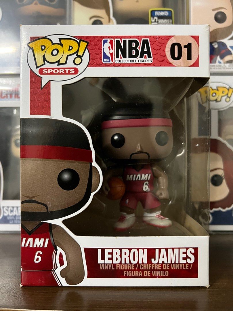 Funko Pop NBA Lebron James (vaulted) (Category: Designer & Blind Box Toys) located in San Juan City. Submitted by kmdriven34 (Listing ID 1226487345, Image 1). Description: 8/10 Includes soft protector Located at San Juan City Delivery fee to be shouldered by the buyer Cash only. No trades..