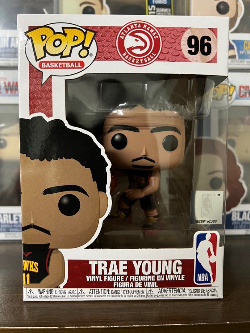 Funko Pop NBA Trae Young OG (Category: Designer & Blind Box Toys) located in San Juan City. Submitted by kmdriven34 (Listing ID 1226492735, Image 1). Description: 9-9.5/10 Includes soft protector Located at San Juan City, Pinaglabanan st. Delivery fee to be shouldered by the buyer Cash only. No trades..