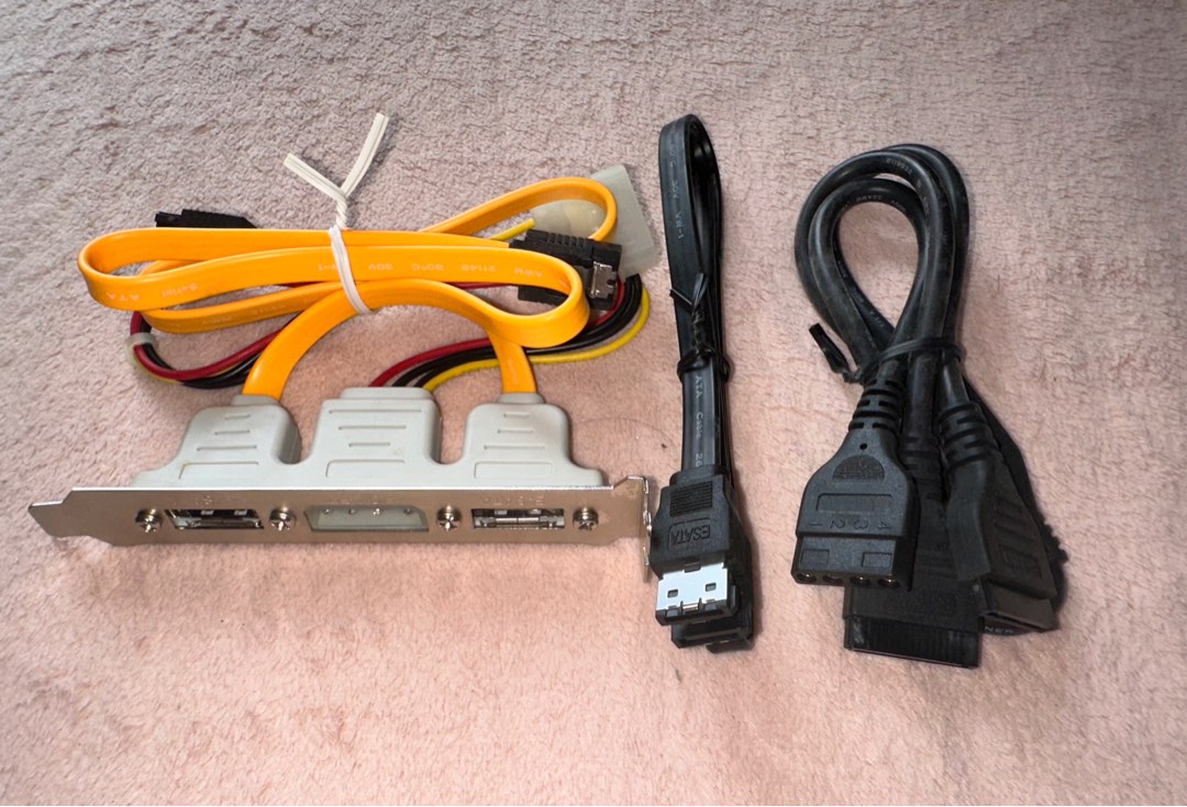 Convert internal desktop SATA connectors to external SATA ports