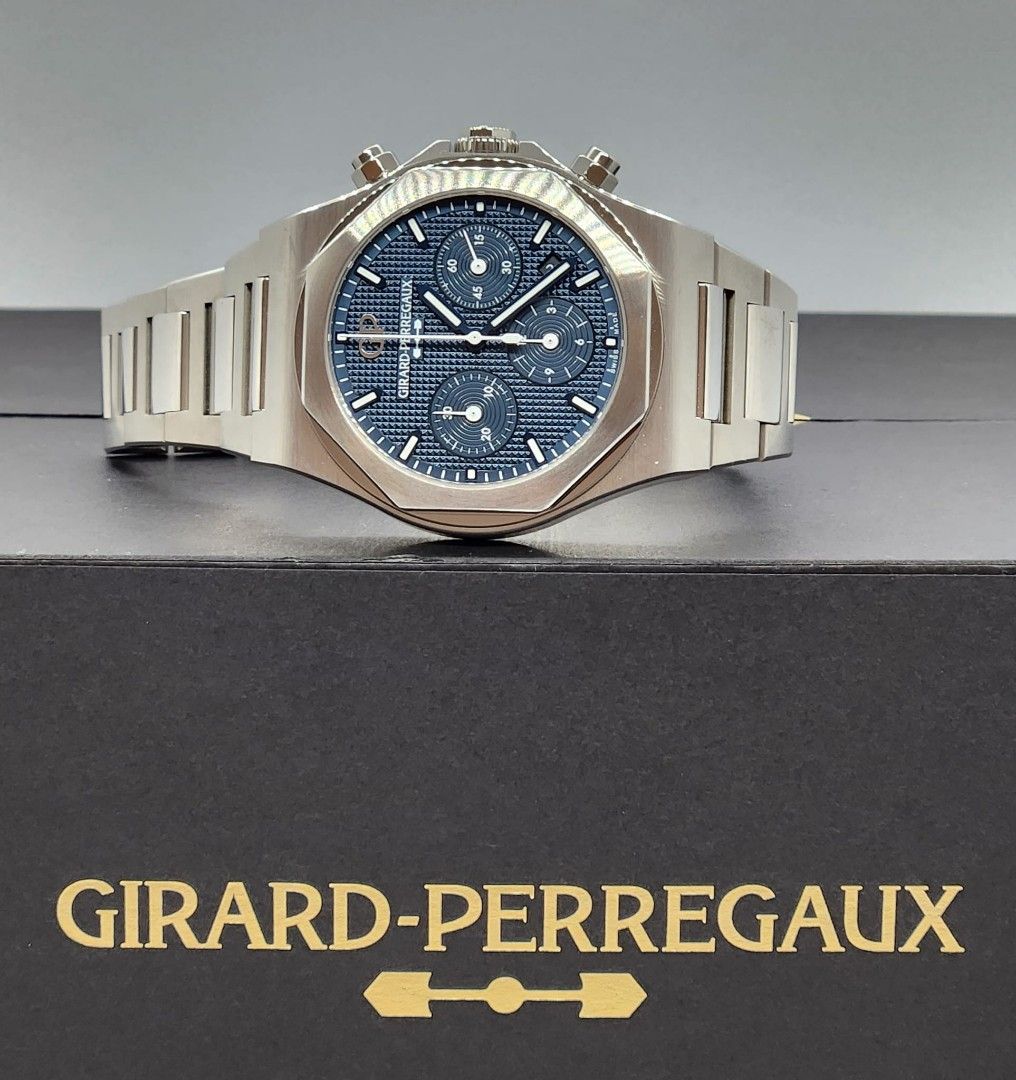 Girard Perregaux Lauraeto Chronograph 42mm Blue Dial Brand New