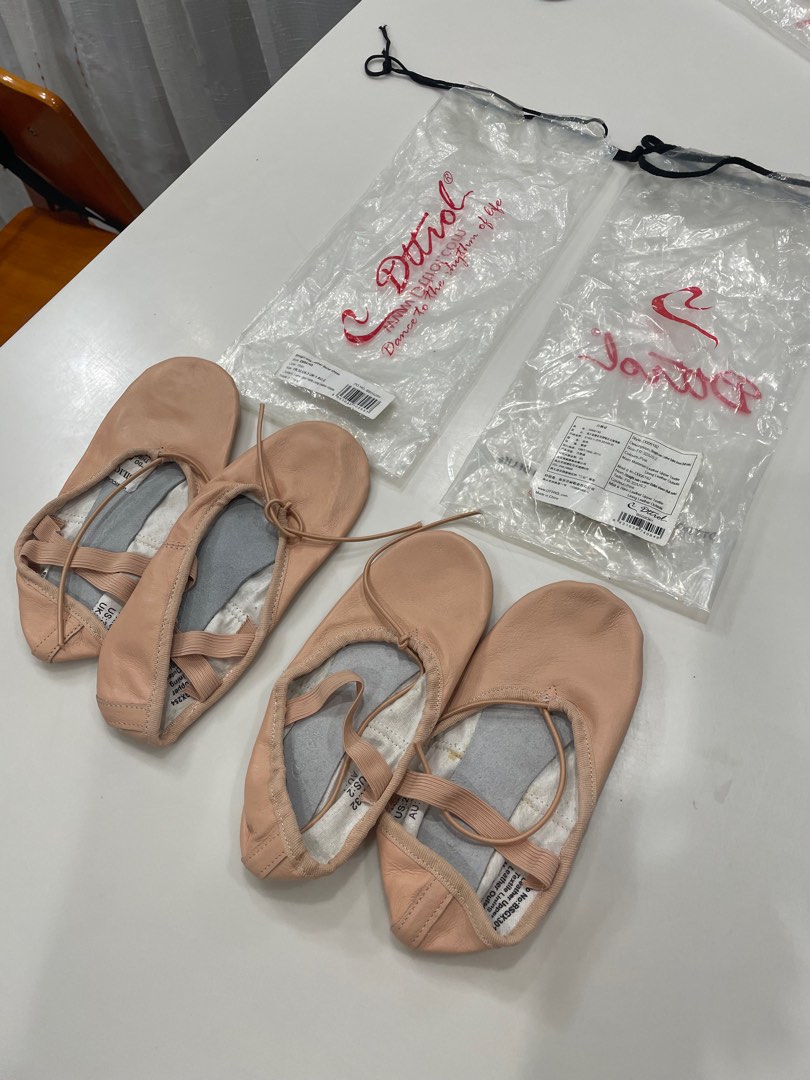 Girls Ballet Shoe Leather Full Sole Ballet Shoe Babies Kids
