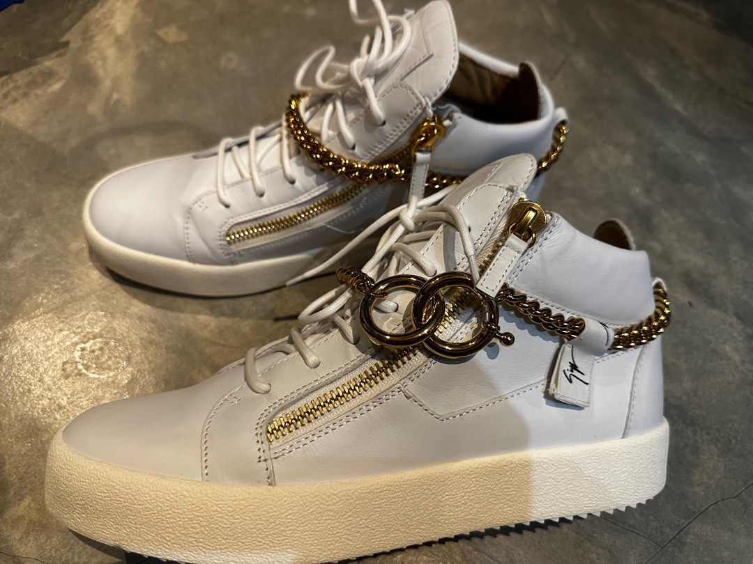 Zanotti Cut Sneakers Gold Chain, Men's Fashion, Footwear, on Carousell