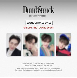 [GO] wonho dumbstruck photobook