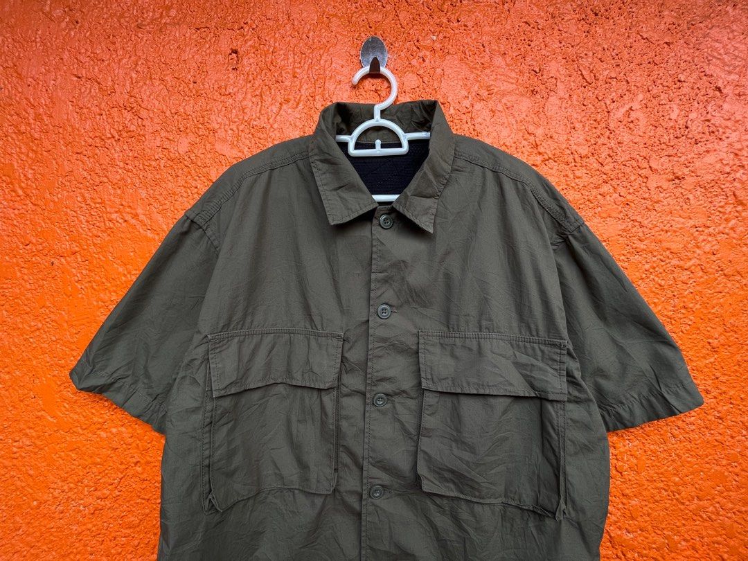 GU Double Pocket Polo Shirt Men s Fashion Coats Jackets and