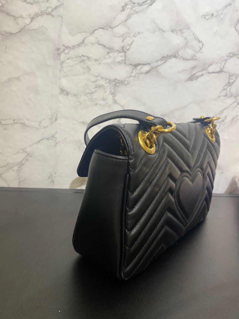 Gg marmont small outlet matelassé shoulder bag fake
