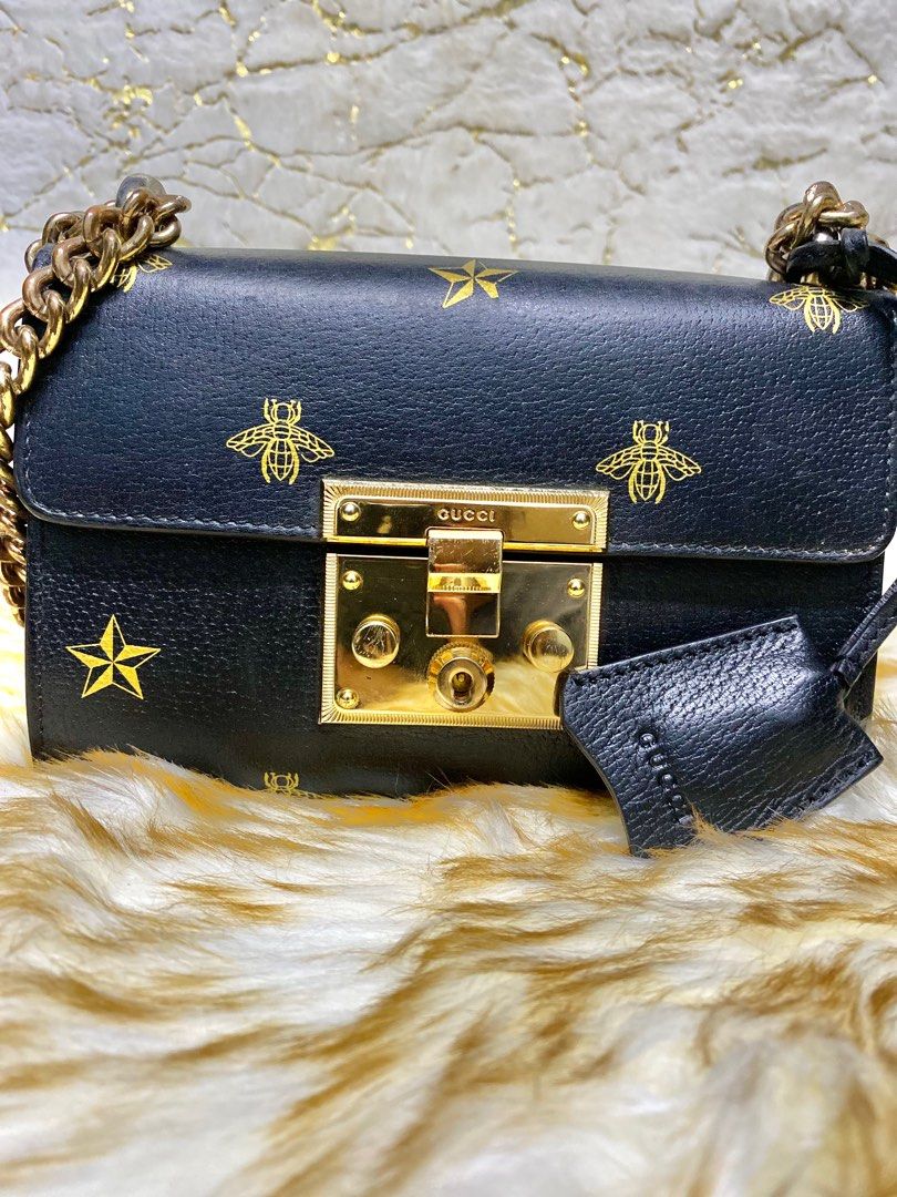 Gucci small bee shop bag