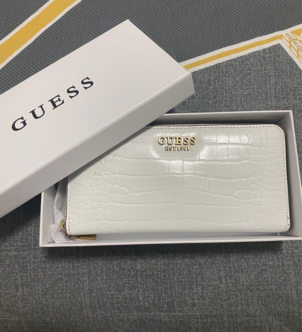 Guess White Leathered Wallet