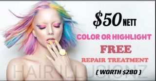 Hair Color + Treatment