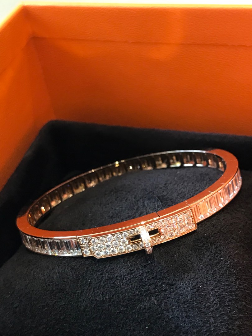 Hermes Kelly Bracelet 18k Rose Gold, Luxury, Accessories on Carousell