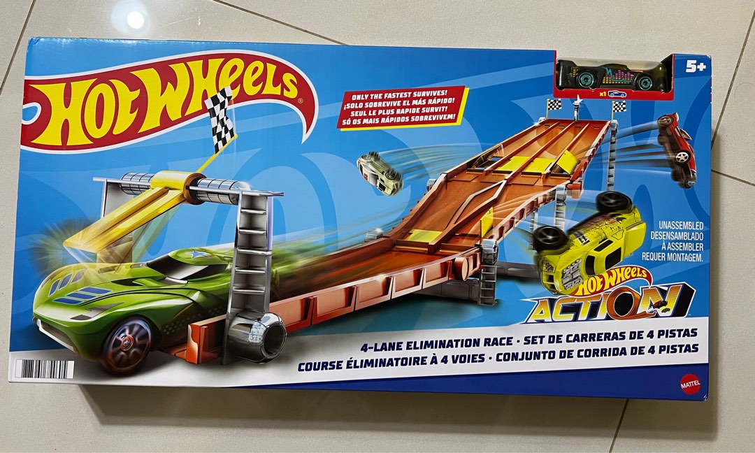 Hot wheels 4 lane elimination race Hobbies Toys Toys Games
