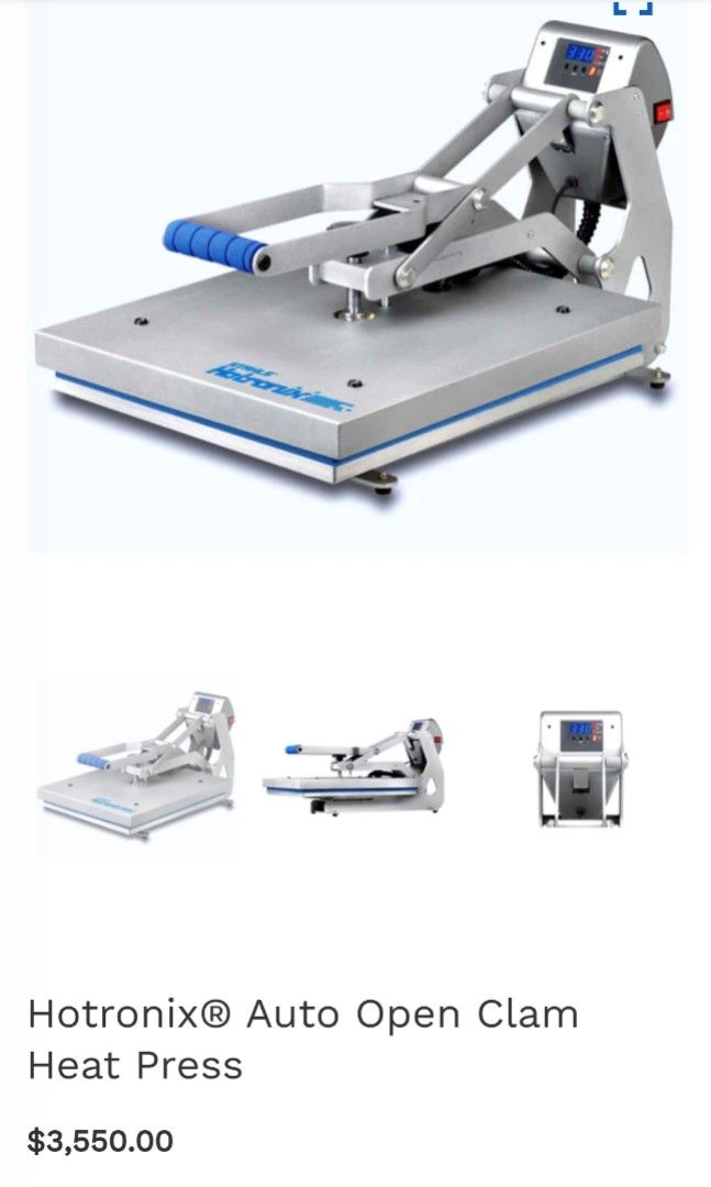 Hotronix heat press machine, TV & Home Appliances, Other Home
