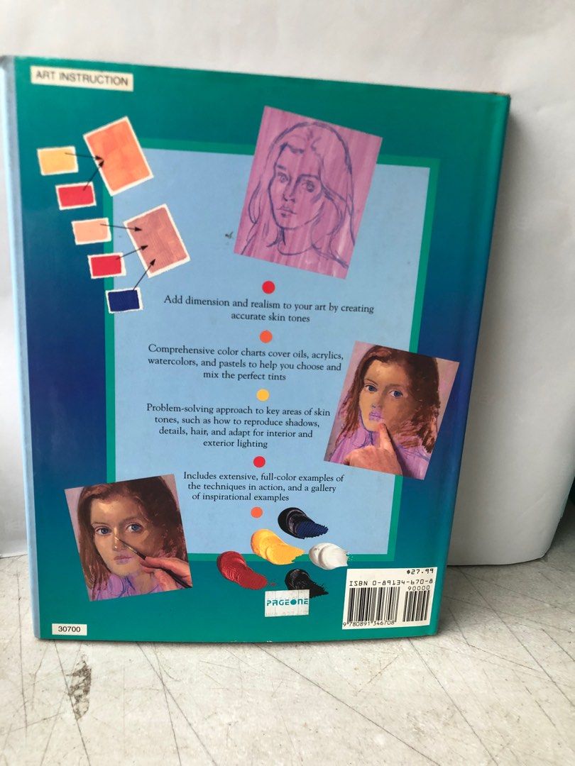 How to Paint Skin Tones by James Horton 1995 HB, Hobbies & Toys, Books