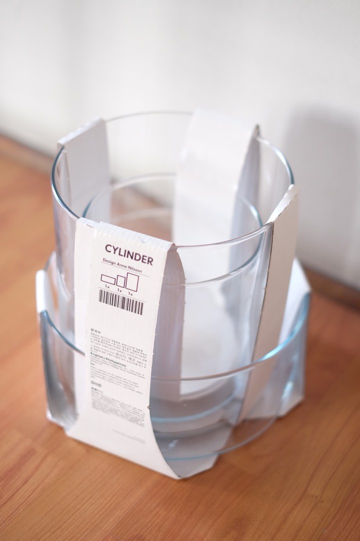 Ikea Cylinder Vase Set of 3 on Carousell