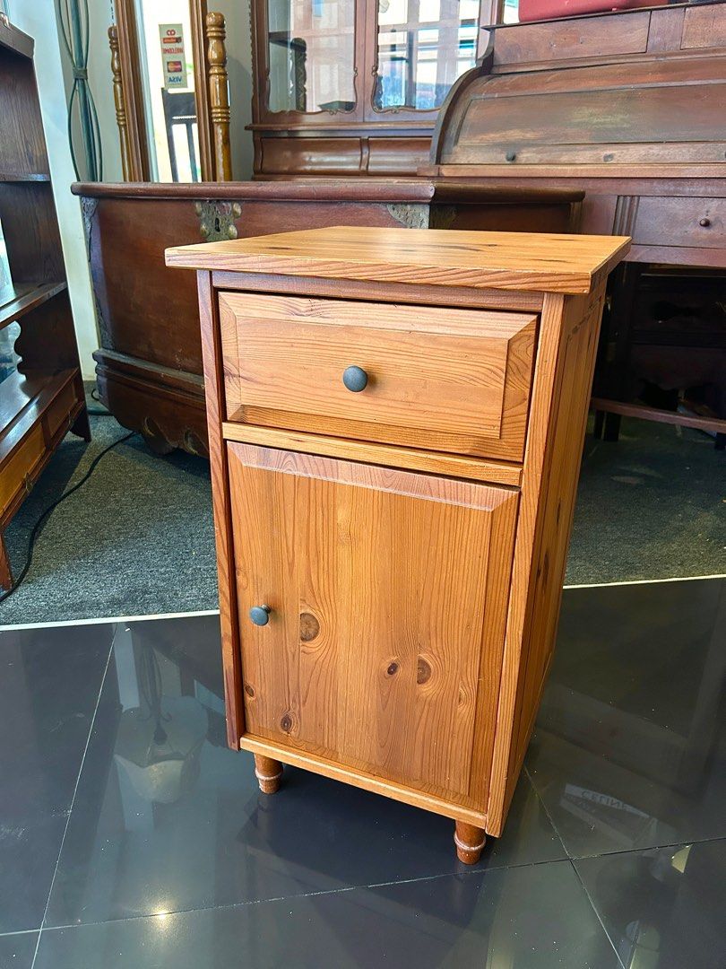 Solid wood nightstand ikea deals
