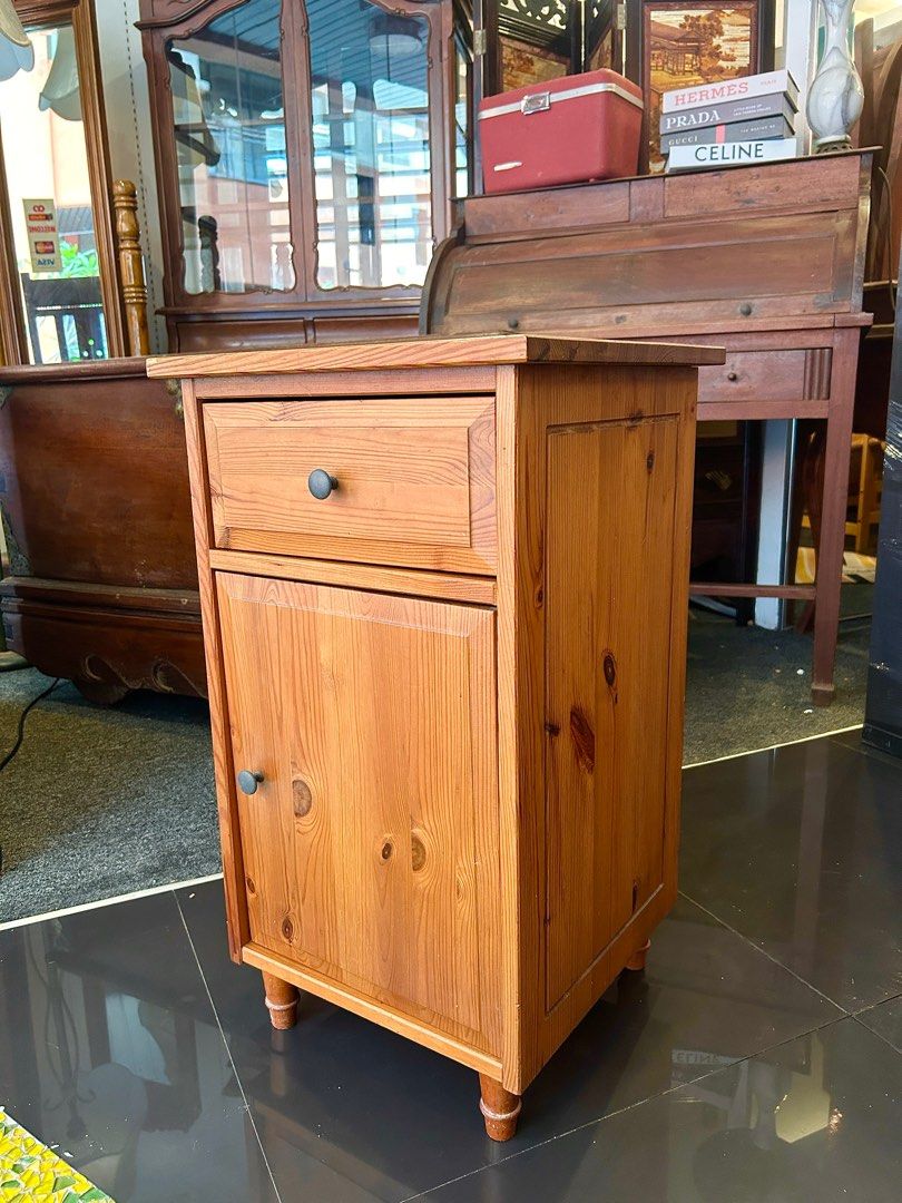 Solid wood sales nightstand ikea
