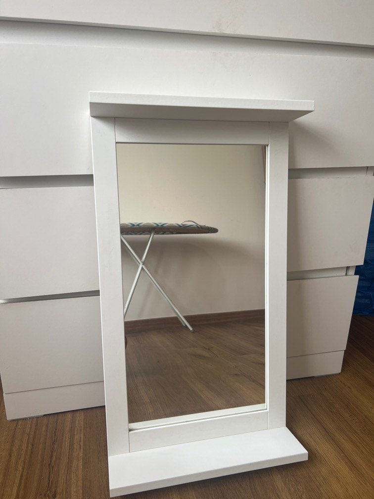 Ikea White Mirror, Furniture & Home Living, Home Decor, Mirrors on