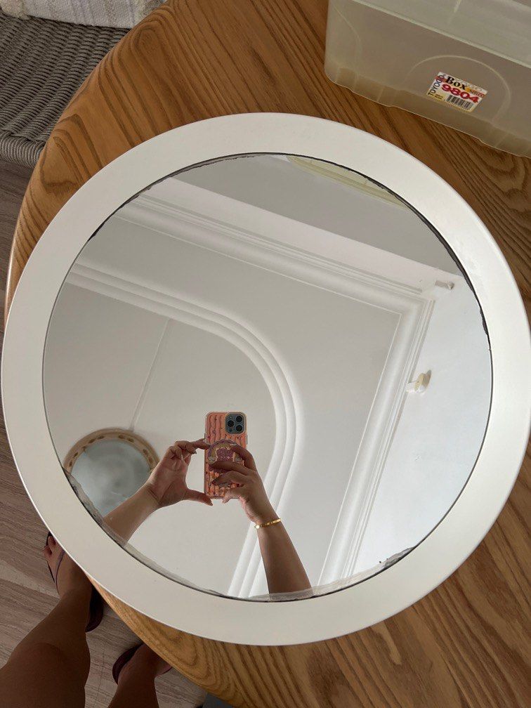 Ikea white mirror, Furniture & Home Living, Home Decor, Mirrors on