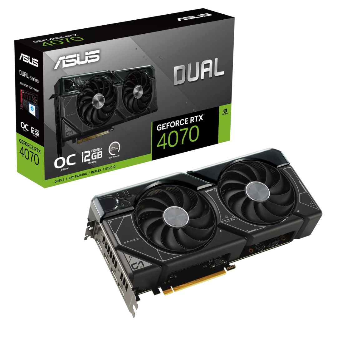 IN STOCK] ASUS DUAL NVIDIA GEFORCE RTX 3070 4060 4060 Ti 4070 12GB OC  EDITION GDDR6X GRAPHIC CARD, Computers  Tech, Parts  Accessories,  Computer Parts on Carousell