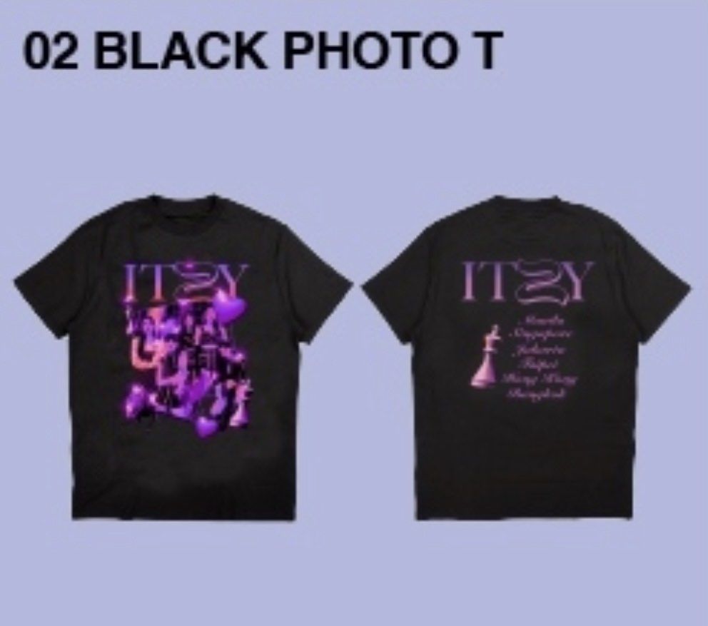 Itzy Checkmate World Tour T-Shirt /1, 男裝, 上身及套裝, T