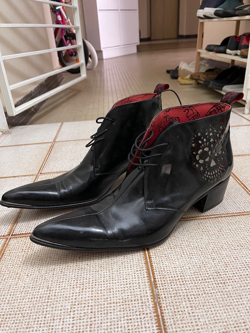 Jeffrey West pointed toe boots with steel heels Men s Fashion