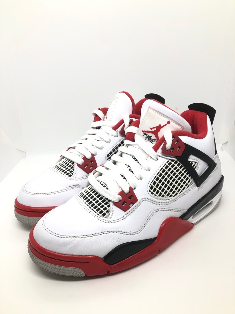 Jordan 4 Fire Red Gs, Women's Fashion, Footwear, Sneakers on
