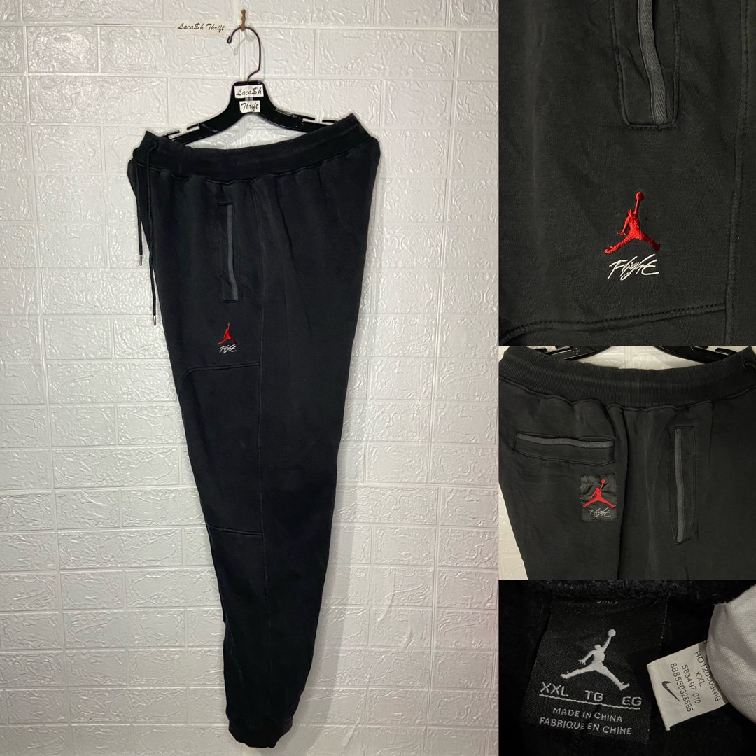 JORDAN FLIGHT JOGGER, Men's Fashion, Bottoms, Joggers on Carousell