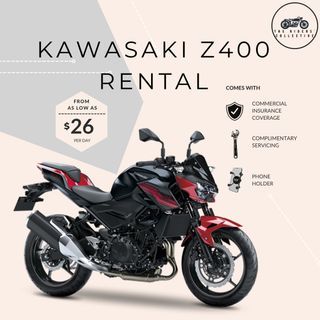 Kawasaki Z400 Rental