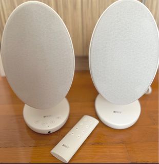 KEF EGG Desktop Speaker System - Gloss White (Pair)