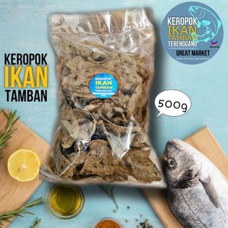 Keropok 100% Original ikan Tamban TEREGGANU 500g
