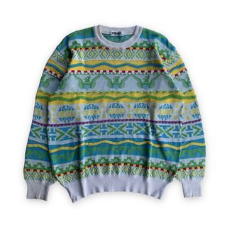 Knitwear vintage 3D patterned Coogi Style by PING