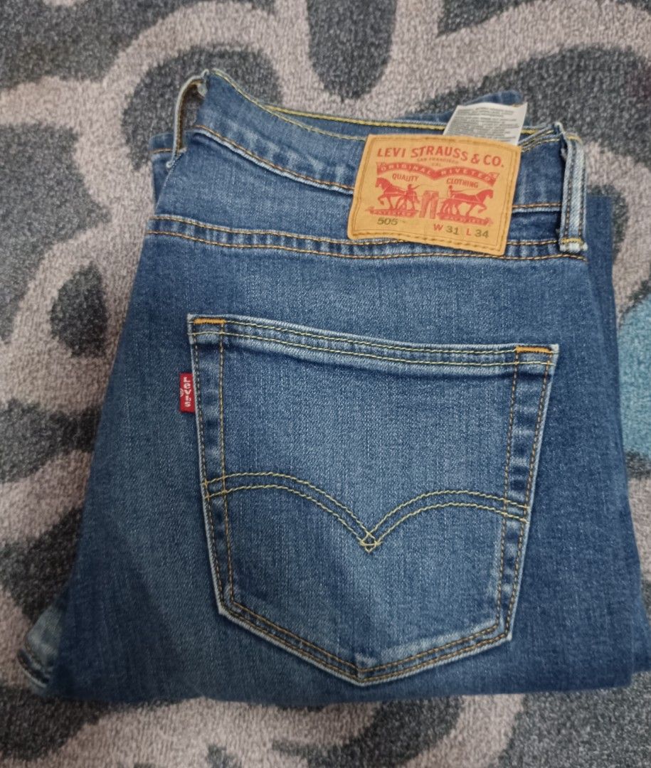Levis 505 Original Men s Fashion Bottoms Jeans on Carousell