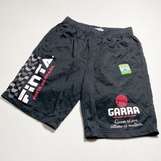 【二手、L】Finta 黑色 白logo 運動 短褲 巴西品牌 足球