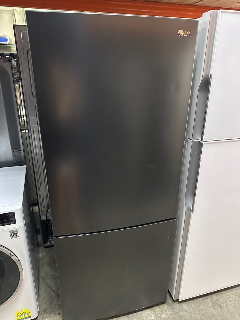 LG Matte Black Bottom Freezer Linear Inverter fridge 408L, TV & Home